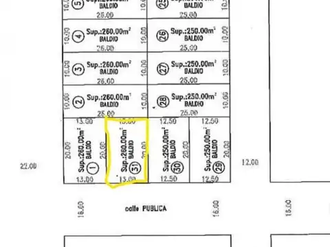 Terreno en Venta en Docta Central, USD 39.900