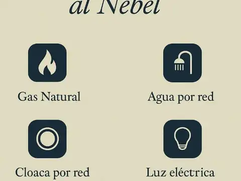 Loteo Terrazas al Nebel, todos los servicios desde 250 m²