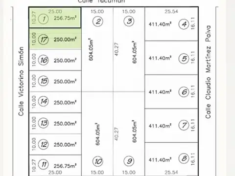 Terreno en Venta de 250,0 m2