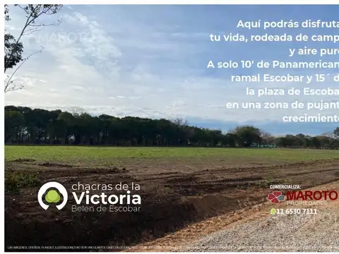 TERRENO EN VENTA CON FINANCIACION  EN ESCOBAR - MAROTO PROPIEDADES