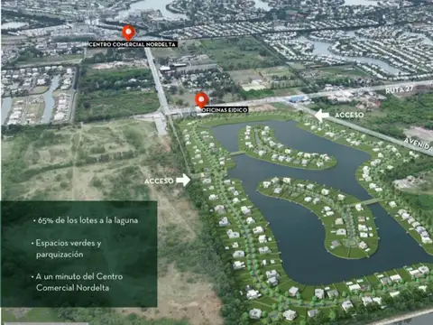 Lote a la laguna Venta VillaNueva Barrio Cerrado San Pedro