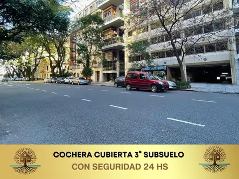 Cochera cubierta en Palermo con seguridad 24 hs