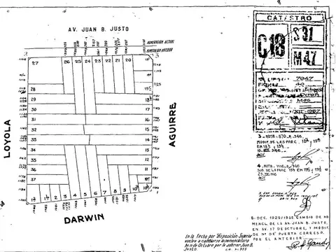 TERRENO EN VILLA CRESPO - ZONA EN PLENO AUGE DE CRECIMIENTO