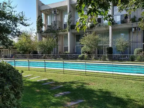 Departamento 2 ambientes Pileta Gym Jardin l mueblado 650