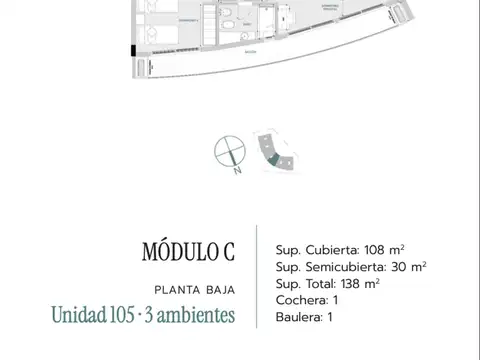 Venta departamento en pozo 2 dormitorios