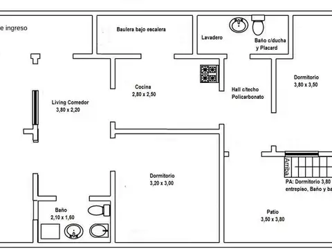 Depto Tipo Casa en Venta de 5 ambientes