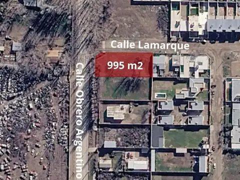 Terreno de 995 m2 en esquina - confluencia rural