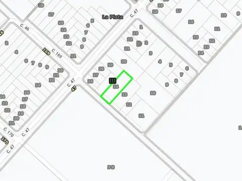 Terreno en Venta 50  mts Fondo