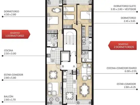 Departamento en Venta de 4 ambientes