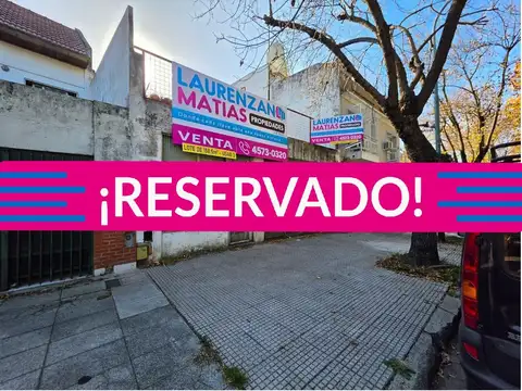¡¡ RESERVADO !! VENTA TERRENO USAB 0 - LOTE DE 8,60 X 18 M - VILLA DEVOTO