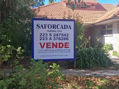 CASA  A REFACCIONAR O DEMOLER EN LO MEJOR DE CHAUVIN
