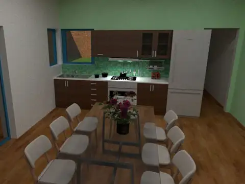 Casa 3 ambientes con 1 baño
