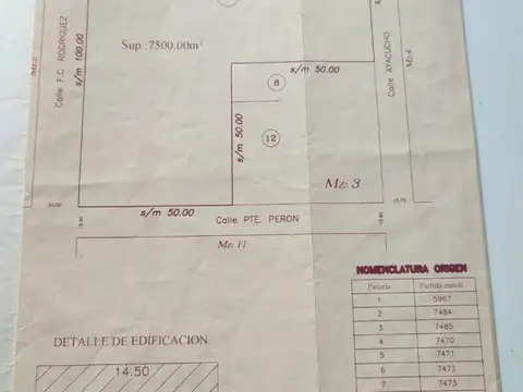 Terreno en Venta de 7000,0 m2