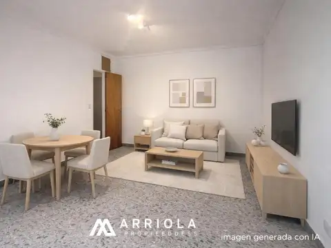 Departamento 2 ambientes con 1 baño