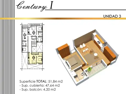 VENTA Depto 1 dorm. a estrenar sobre Avenida.