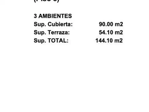 Departamento en Venta de 3 ambientes