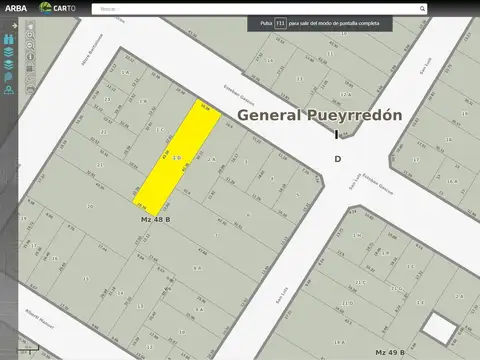 Terreno en Venta en Plaza Mitre, USD 400.000