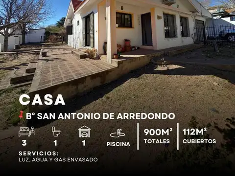 Venta Casa 3 Dormitorios Con Piscina En  Lote De 900M² – San Antonio De Arredondo