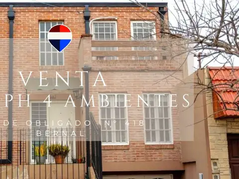 VENTA CASA PH 4 AMBIENTES COCHERA  PATIO BERNAL