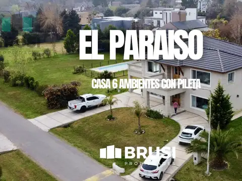 CASA 6 AMBIENTES CON DOBLE LOTE Y PILETA EN VENTA - BARRIO EL PARAISO - GUERNICA