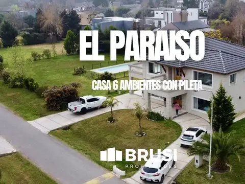 CASA 6 AMBIENTES CON DOBLE LOTE Y PILETA EN VENTA - BARRIO EL PARAISO - GUERNICA