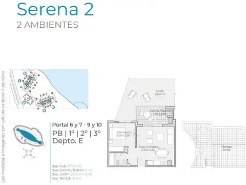 Departamento en emprendimiento Lagoon Pilar