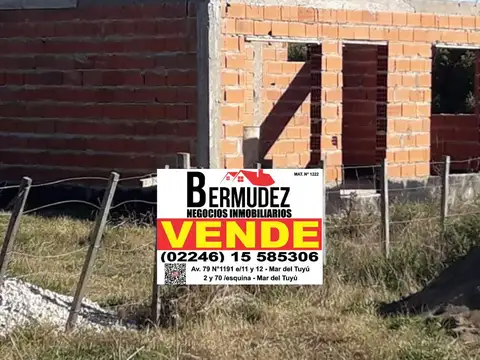 Venta Lote Con Planos Aprobados y Construcción a Terminar Calle 45 y 88 Mar Del Sud