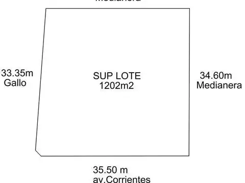 Terreno en Venta en Almagro Sur, USD 500