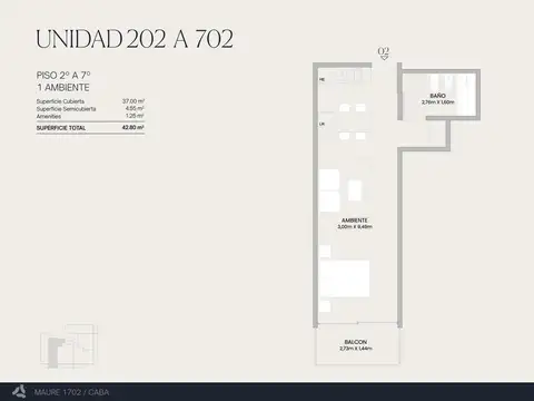 Departamento en Venta al Norte