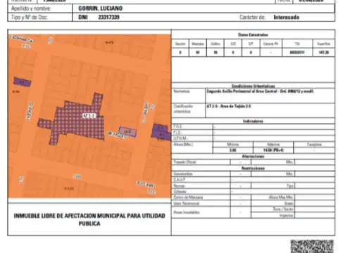 Terreno en Venta en Luis Agote, USD 130.000