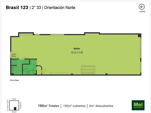 Oficina en Venta en San Telmo, USD 220.000