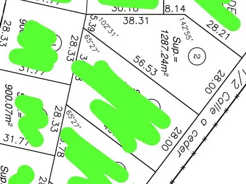 Terreno en Venta de 1287,0 m2