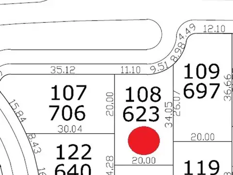 Terreno en Venta de 623,0 m2