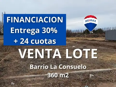 VENTA LOTE 360 m2 | BARRIO LA CONSUELO
