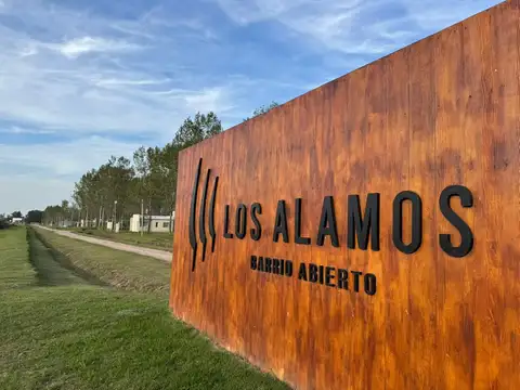 Loteo - Barrio Abierto Los Álamos - Lotes de 800 m2 a 1100 m2