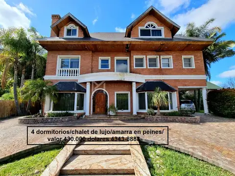 chalet de lujo 4 dormitorios+amarra/boarcenter tigre
