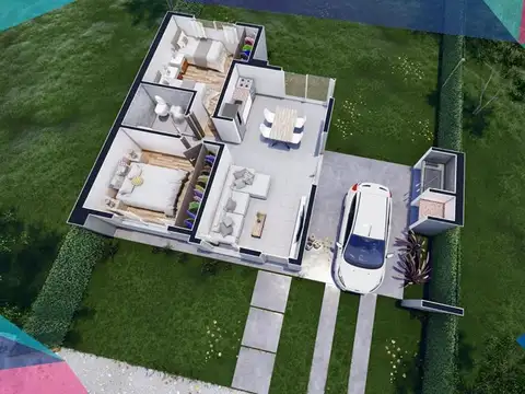 Casa a estrenar en Barrio Tierra de Sueños 3.