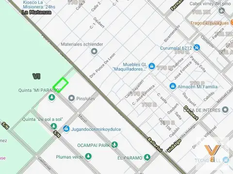 Terreno en Venta de 3641,0 m2