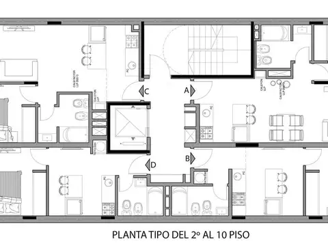 Departamento monoambiente en venta en Rosario