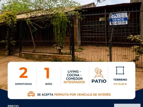 CASA 2 DORMITORIOS A METROS DE AV. ALBERDI