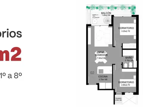 Departamento en Venta en Martin, USD 117.800