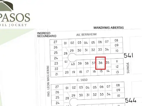 Terreno en  Venta - Los Pasos del Jockey Barrio Abierto
