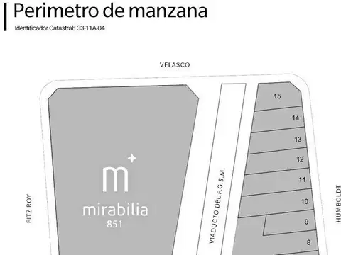Lote en venta  en Villa Crespo con plano unico aprobado
