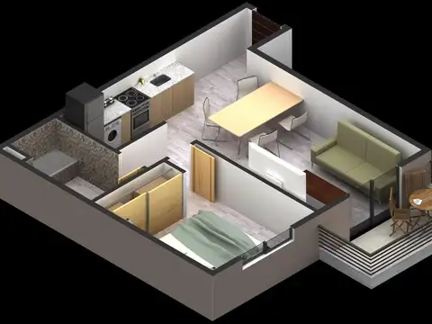 Departamento en Venta de Monoambiente