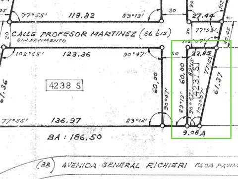 Terreno en Venta de 958,0 m2