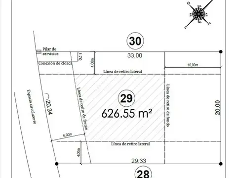 Terreno en Venta de 627,0 m2