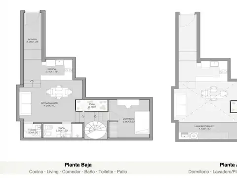 Depto Tipo Casa en Venta de 3 ambientes