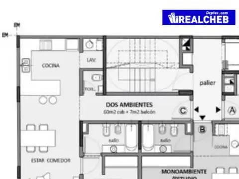 Departamento en Venta Apto profesional
