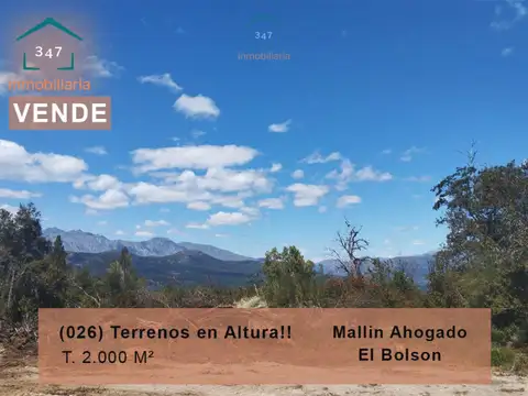 (096) terrenos residenciales en venta en mallin subida a warton, mallín ahogado, el bolsón, río...