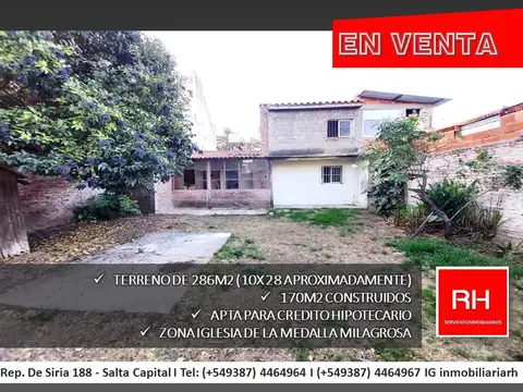 Casa 6 ambientes con 2 baños